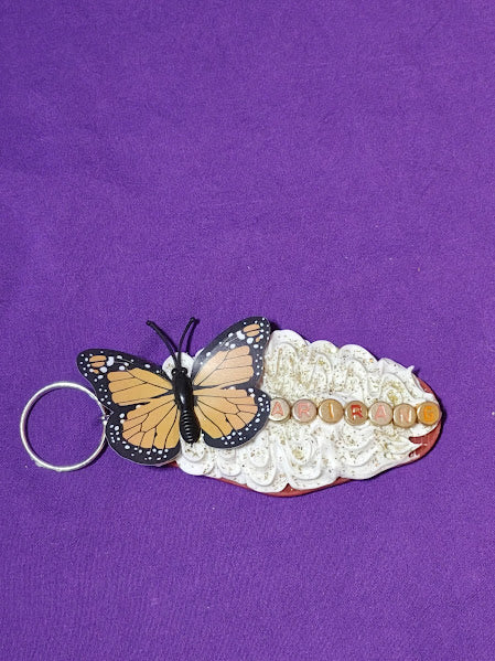 Monarch Butterfly Arirang Decoden KeyChain